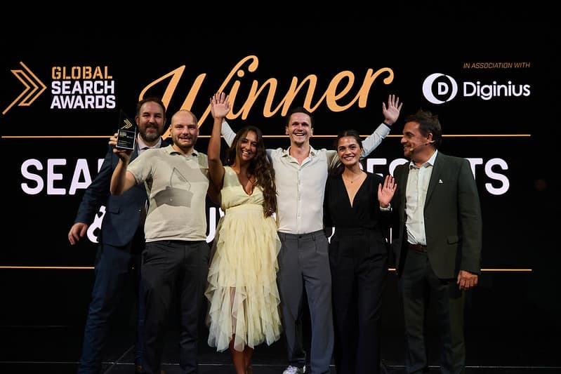 Search Engine Results celebrates with multiple awards at the Global Search Awards event.